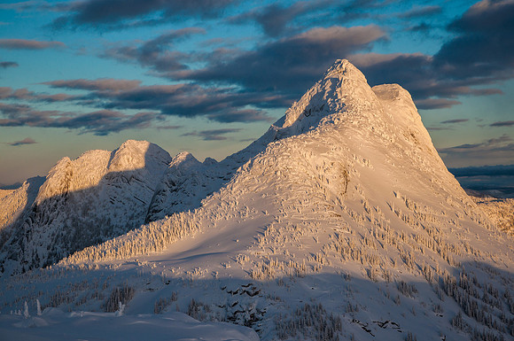 Needle Peak in Setting Sunlight